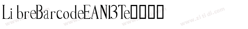 Li breBarcodeEAN13Te字体转换